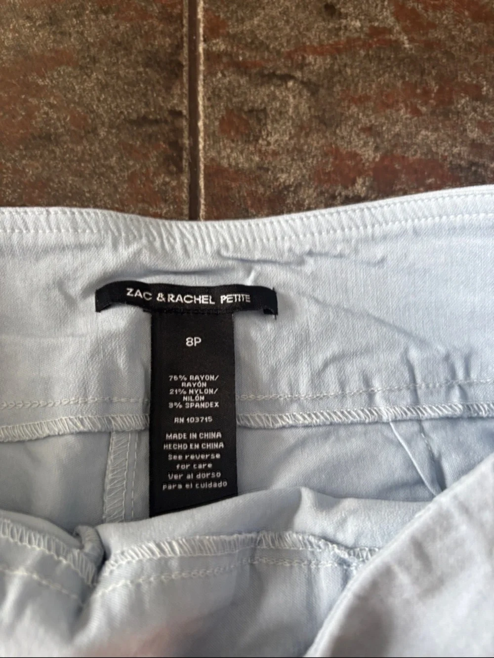 Zac & Rachel Petite Pale Blue Skirt/ Skort - Picture 2 of 7